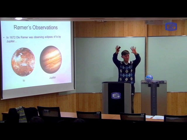 Modern Physics 2-1: Measuring the Speed of Light (Eclipses of Io)