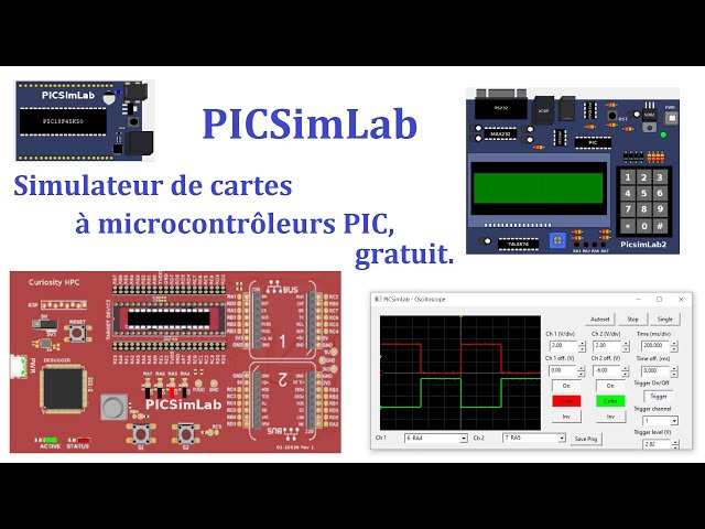 PICSimLab : simulateur de cartes à microcontrôleurs PIC Microchip, gratuit