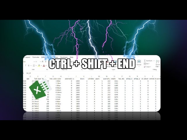 Lightning Excel Tips | Vol. 1 | Useful Shortcuts | Level: Beginner