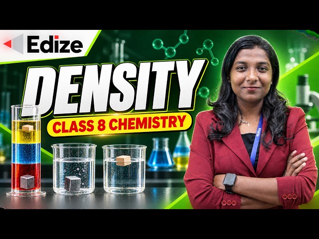 Density Explained | Formula, Units and Examples | Class 8 Chemistry | Edize