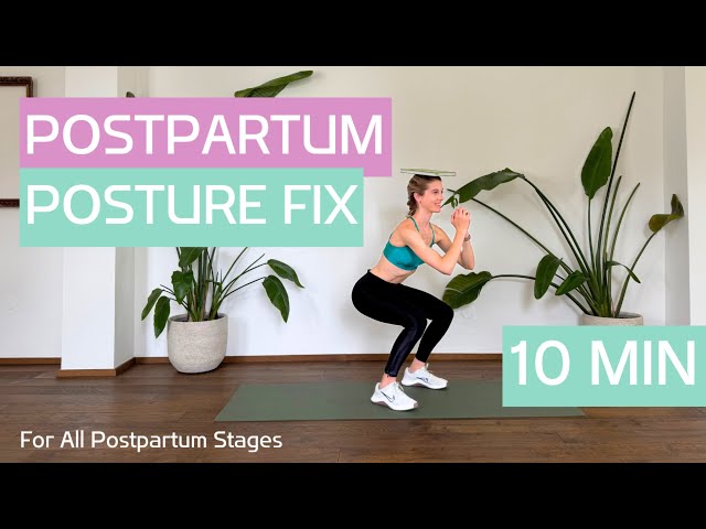 10-Min Postpartum Posture Fix | Effective Back & Core Workout for Pain Relief