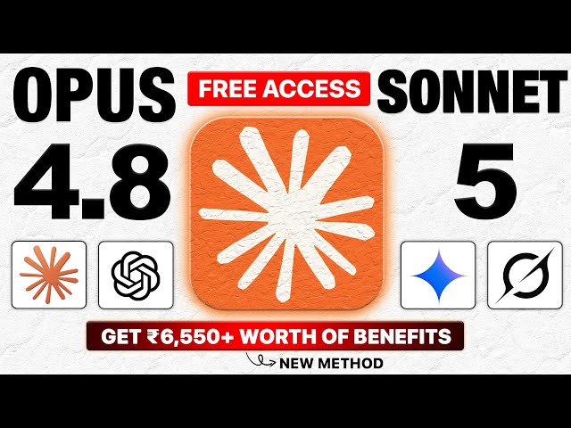 Get Claude Ai Opus 4.8 And Sonnet 5 FREE ( Legal Method 2026 ) | Claude 1 Month Free Access