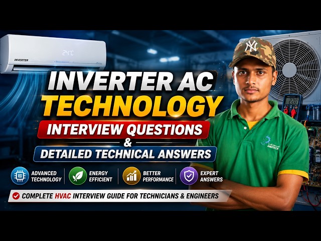 Inverter AC Technology Interview Questions and Detailed Technical Answer | HVAC Interview Guide 2026