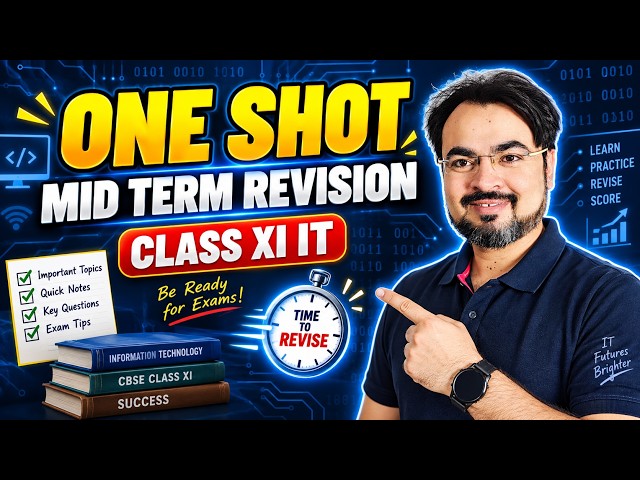 Class 11 IT 802 | Unit 1 Computer Organization | ONE SHOT REVISION 🔥 | Mid Term Exam 2026