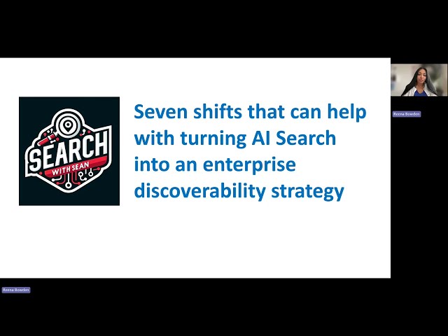 How To Turn AI Search Into An Enterprise Discoverability Strategy - Reena Bowden