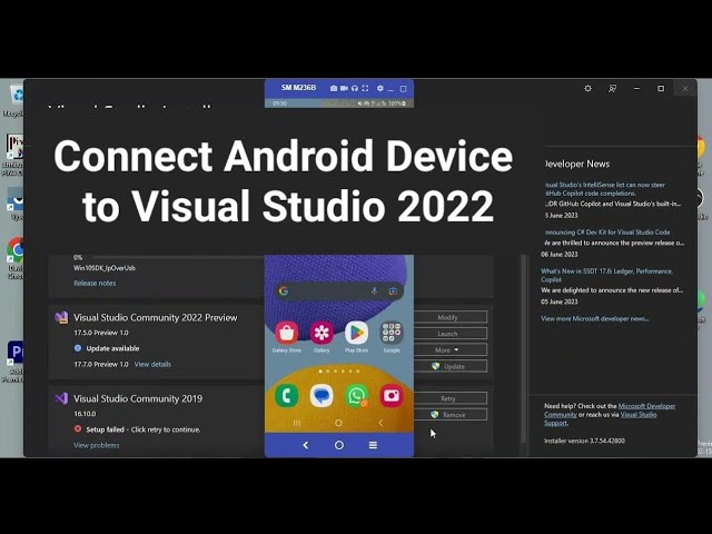 Connect External Android Device to Visual Studio 2022