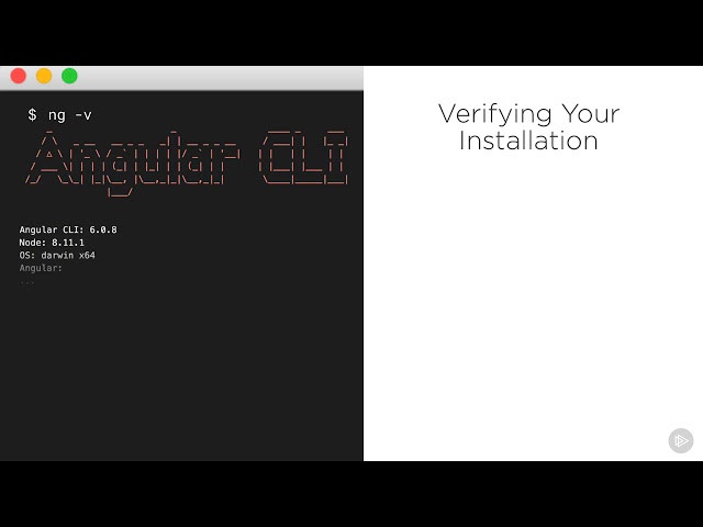installing the angular cli
