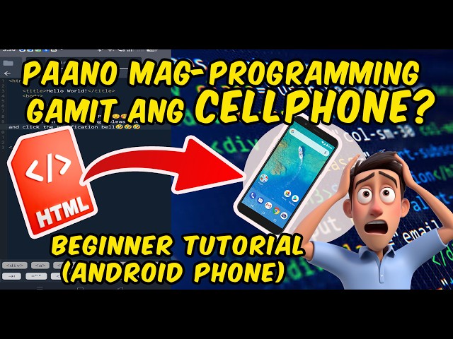 How to Code Using a Cellphone | HTML Coding Tutorial for Beginners