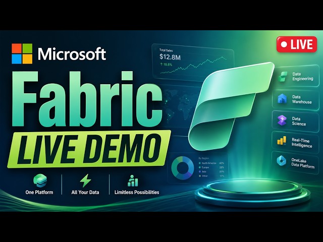 Microsoft Fabric Live Demo | Data Engineering End-to-End | FREE Session