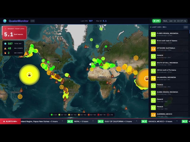 🔴 LIVE 24/7 - Real-Time Earthquake Monitor | Global Seismic Activity | #earthquake #live