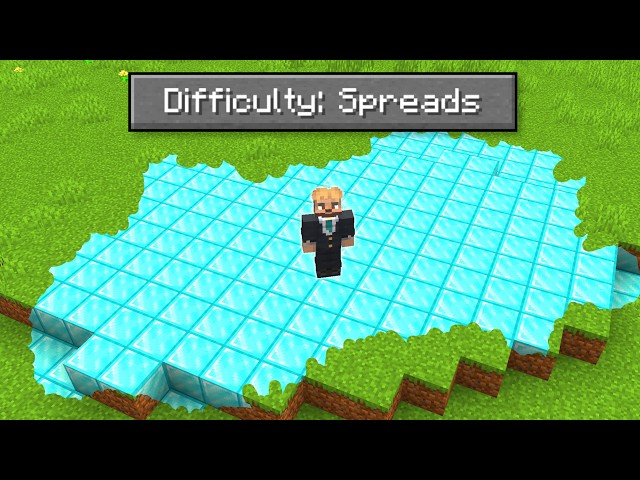 Minecraft, But Blocks Spread Like Sculk