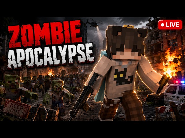 🔴 WE’RE NOT SURVIVING THIS ZOMBIE APOCALYPSE 💀 | MINECRAFT LIVE