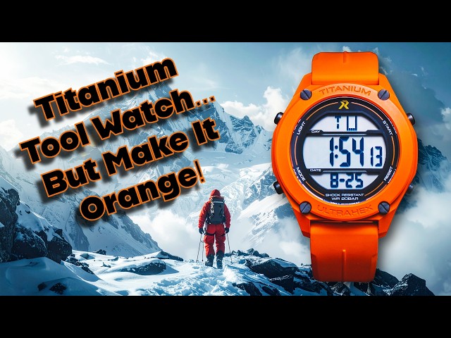 Orange Titanium Digital Tool Watch? RZE UTD-8000-CKO Hands-On Review
