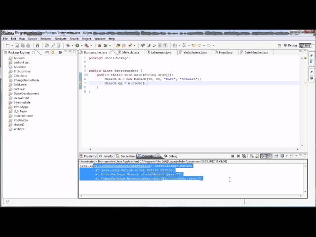 Java Tutorial 56 - clone
