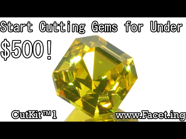 Cutting a First Gem on the CutKit™1 Faceting Setup with a Vevor Machine