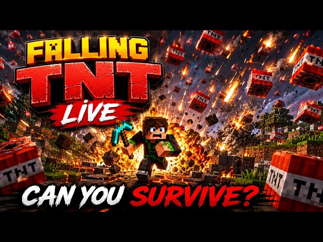 Falling Pickaxe Challenge | Chat Controlled TNT | FALLING TNT LIVE