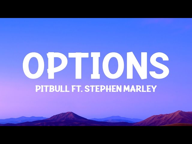 @Pitbull  - Options (Lyrics) ft. Stephen Marley