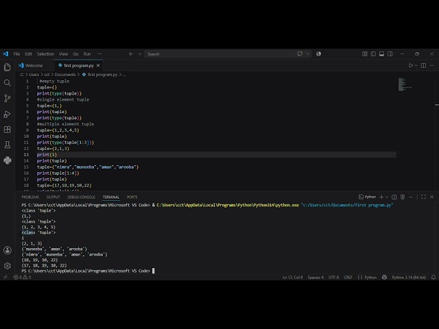 List and tuple in Python list in Python list slicing lust method tuples in Python Tuple method 