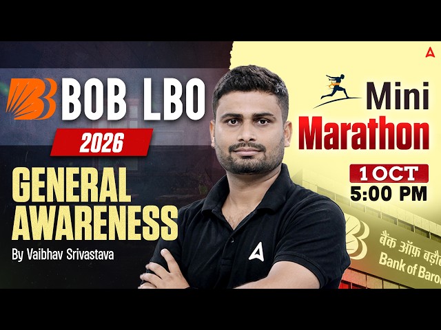 BOB LBO GA 2026 | BOB LBO General Awareness Mini Marathon | By Vaibhav Srivastava