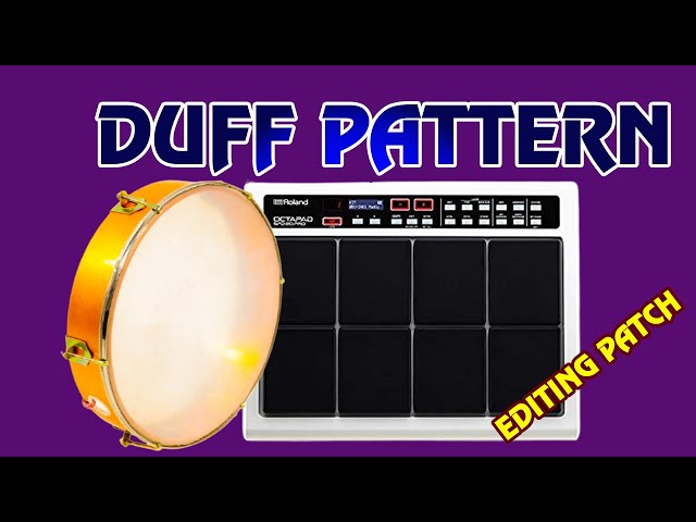 Roland SPD 20 pro Octapad Duff Pattern with Editing
