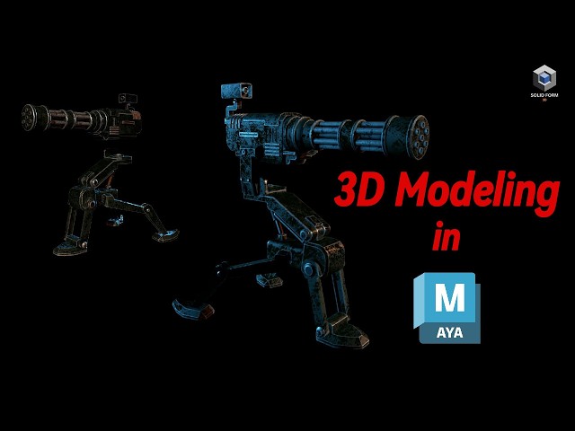 Machine Gun Modeling in Maya