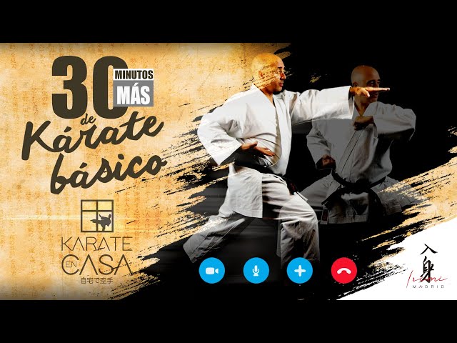 30 minutos MÁS de Karate básico. Karate en Casa