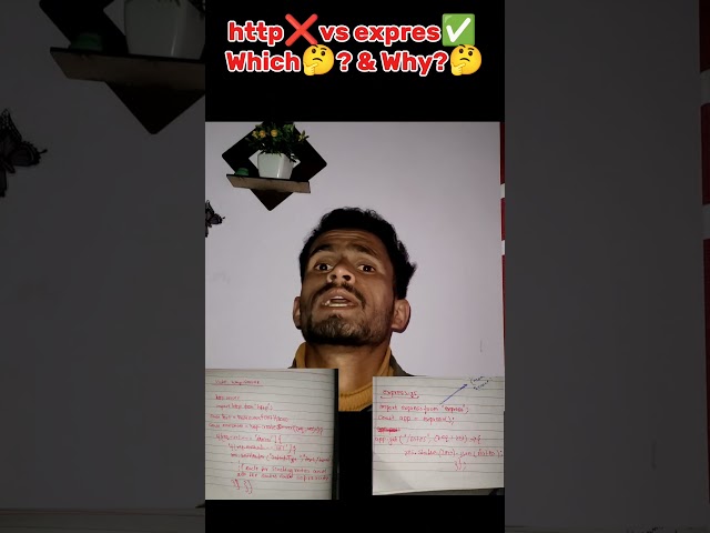 HTTP Server vs Express.js: Why Beginners Choose WRONG! 🚫⚡ #coding #reactjs