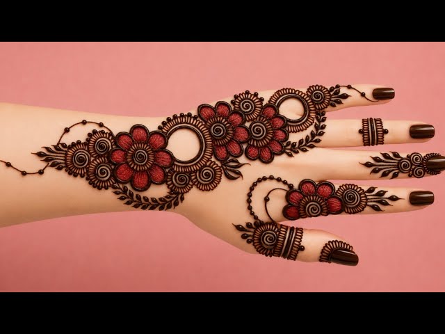 New stylish full hand mehndi design | easy back hand mehndi | simple mehndi design | mehndi