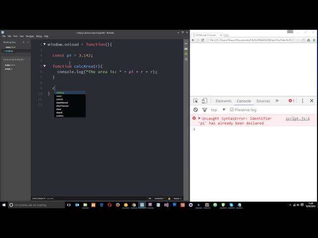JavaScript ES6 Tutorial #2 - Constants