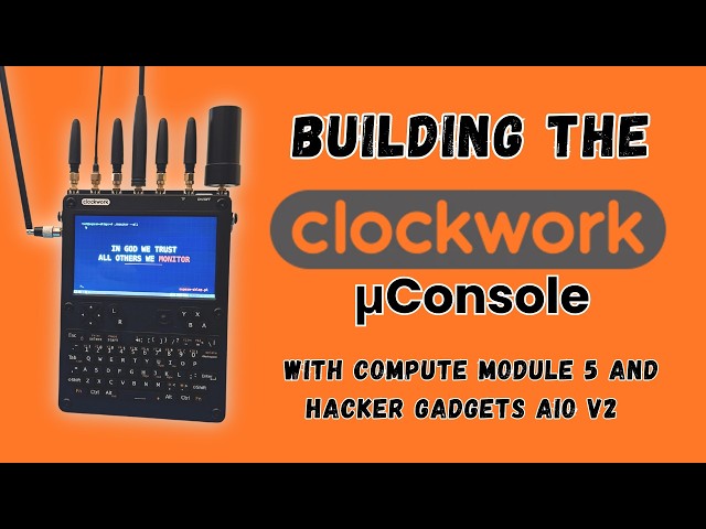 Building the ClockworkPi uConsole with Compute Module 5 and Hacker Gadgets AIO V2