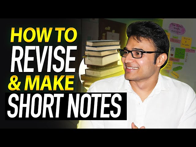 How to Revise and Make Short Notes | GATE Preparation Tips | GATE 2025 | GATE CS | GATE DA | RBR