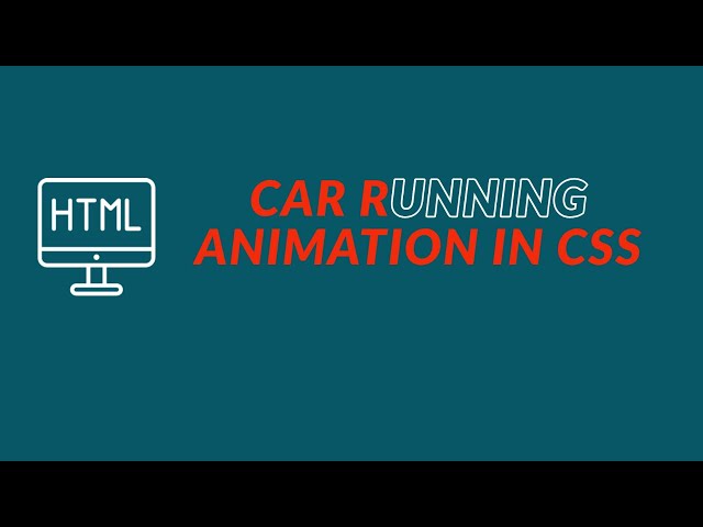 How to create a car running animation in CSS | running car animation in css