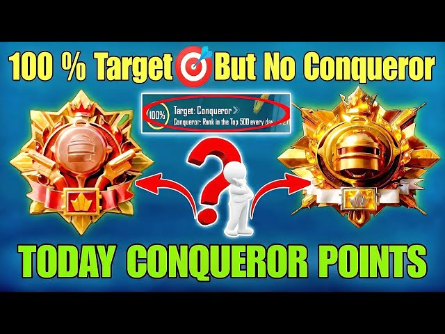 🔥100% Target🎯But No Conqueror🧐Solution⁉️TODAY CONQUEROR POINTS BGMI/PUBG 4.5 Rank Push Best Tips✅