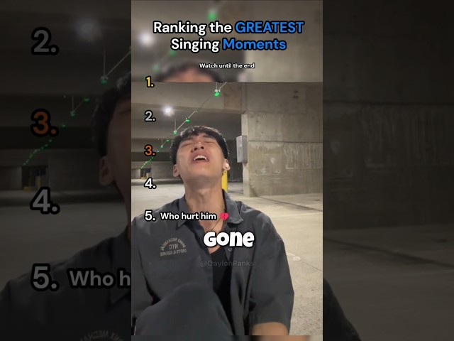 Ranking the GREATEST Singing Moments