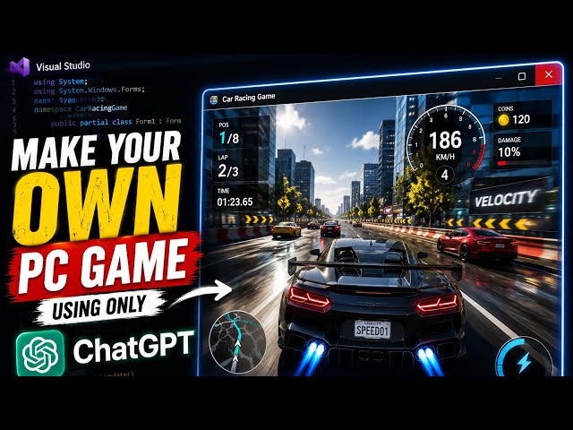 I Made a PC Racing Game Using Only ChatGPT 😱