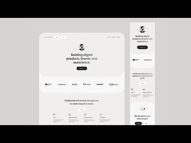 Responsive Portfolio Website design for beginners in HTML CSS only | Web Dev Course 2026