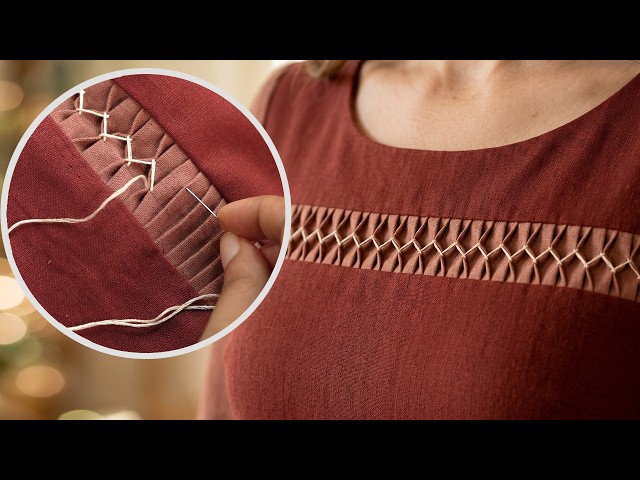 How to Fabric Smocking for Elegant Dresses:  Fabric Manipulation Tutorial