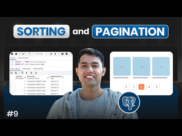 Learn PostgreSQL Sorting & Pagination in One Video | ORDER BY + LIMIT + OFFSET