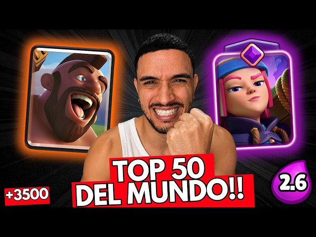 TOP 50 DEL MUNDO EN CLASH ROYALE!! Con Hog 2.6!! 💀​😈​😡​😱​