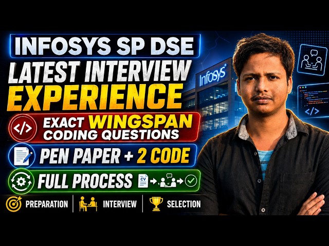 Infosys SP DSE Latest Interview Experience 2026 | Exact Wingspan Coding Questions + Pen Paper Round