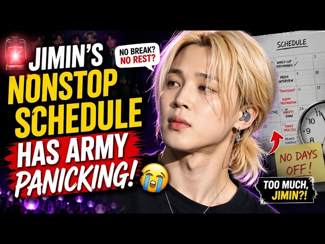 🚨 After the World Cup, Jimin's Packed Schedule Has ARMY Seriously Worried! 😱💜