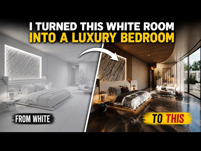 I Turned This White Room Into a Luxury Bedroom