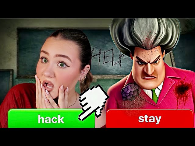 I HACKED Out Of MY SUPER SCARY SCHOOL... (HELP)