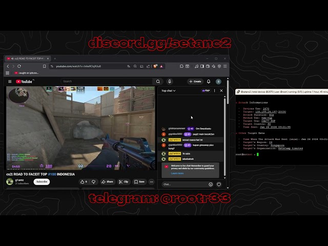 SATAN C2 VS FACEIT CS2 GAME | BUY BOTNET BUY DDOS | BEST IP STRESSER 2026 | DISCORD.GG/SETANC2