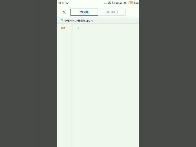 print even numbers from 1 to 100 in python using while loop. #shorts #shortsvideo