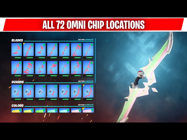 Fortnite: ALL Omni Sword Chip Locations