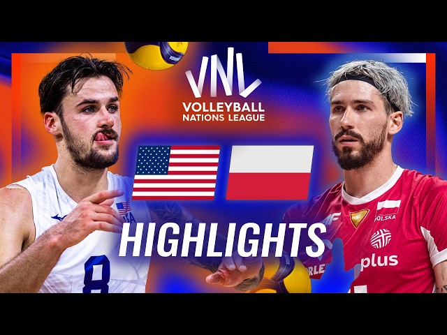 USA 🇺🇸 vs. Poland 🇵🇱 - Highlights | Week 3 | Men's VNL 2026