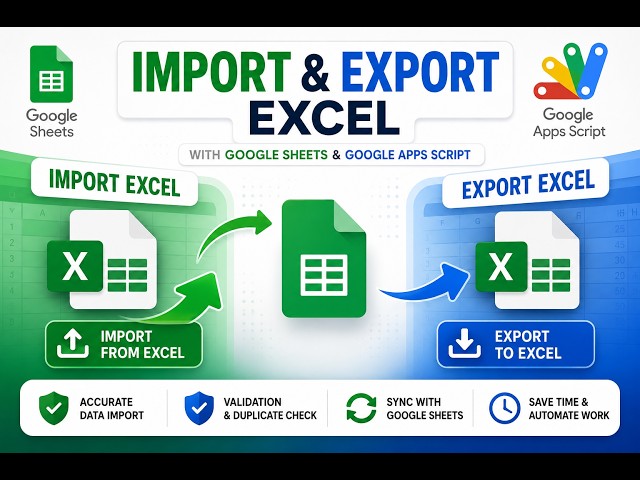 Build  Complete Inventory ERP System with Google Apps Script & Google Sheets | Excel Import & Export