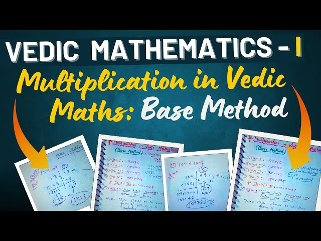Multiplication in Vedic Maths Base Method | Base Multiplication  in Vedic Maths | Nikhilam sutra