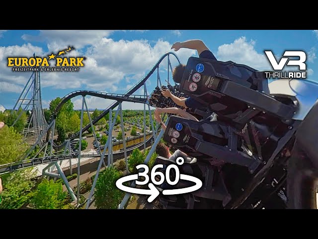 SILVER STAR 360° Europa Park extreme Airtime VR Roller Coaster #rollercoaster
